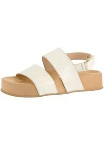 Riemchensandale Paul Green "Paul Green Sandalen Leder", Damen, Gr. 38, gold (metallic gold), Leder, Schuhe Riemchensandale