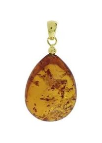 Kettenanh&auml;nger OSTSEE-SCHMUCK "OSTSEE-SCHMUCK Anh&auml;nger", gelb, Schmuckanh&auml;nger, Damen, 44 x 20mm, Bernstein, 5,2 g, Kettenanh&auml;nger