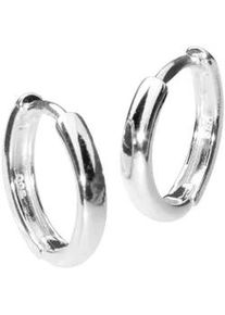 Paar Creolen OSTSEE-SCHMUCK "OSTSEE-SCHMUCK Creole Babsi 14.28 Creole Babsi 14.28", wei&szlig;, Ohrringe, Damen, 14 x 2,8mm, Silber 925 (Sterlingsilber)