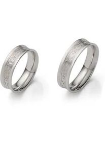 Trauring Firetti "Schmuck Geschenk Silber 925 Hochzeit Ehering Partnerring "LIEBE" Gr. 69, silber (silberfarben), Fingerringe, Damen, 69, ohne Zirkonia, Silber 925 (Sterlingsilber), 6mm, Trauring, Made in Germany - wahlweise mit oder ohne Zirkonia