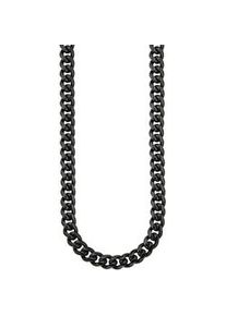 Edelstahlkette Bruno Banani "Schmuck Geschenk Halsschmuck Halskette", schwarz, Halsketten, Damen, Edelstahl, L: 55 B: 7mm, Edelstahlkette, B:7mm