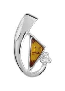 Kettenanh&auml;nger OSTSEE-SCHMUCK "OSTSEE-SCHMUCK Anh&auml;nger Gleiter-Dagny Anh&auml;nger Gleiter-Dagny", wei&szlig;, Schmuckanh&auml;nger, Damen, 24 x 13mm, Silber 925 (Sterlingsilber), 2,9 g, Kettenanh&auml;nger