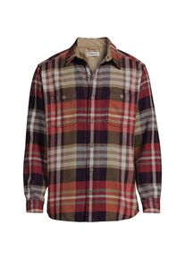 LANDS' END Flanellhemd, Herren,  Lila, Baumwolle, by Lands' End