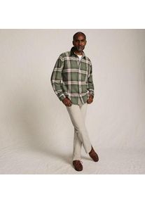 LANDS' END Flanellhemd mit Cordkragen, Herren,  Gr&uuml;n, Baumwolle, by Lands' End