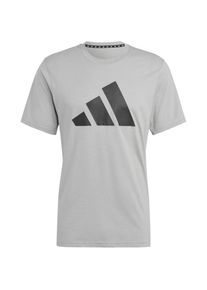 Adidas Funktionsshirt Herren - grau - Gr. M - Polyester/Baumwolle