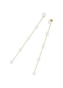 Paar Ohrh&auml;nger "mit S&uuml;&szlig;wasser-Perlen, Silber 925", gold, Giorgio Martello MILANO, Ohrringe, Damen, Silber 925 (Sterlingsilber)