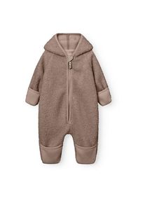 MINI A TURE Matadel Teddyfleece Jumpsuit Overall Kinder (Gr 92 |braun)