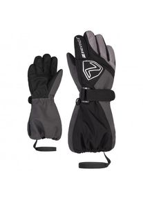 Ziener Lauro AS Glove Junior Handschuhe Kinder (Gr 4,5 |schwarz/grau |wasserdicht)