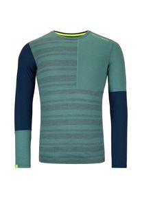 Longsleeve Ortovox 185 Rock'N'Wool Long Sleeve Herren (Gr M |türkis)