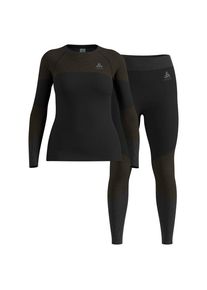 Odlo Fundamentals Performance Warm Kunstfaserunterw&auml;sche Damen (Gr L |schwarz)