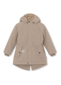 Parka MINI A TURE Matvikania Fleece Lined Winter Jacket Kinder (Gr 140 |beige |wasserdicht)