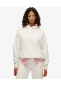 Superdry Damen Studios Relaxed Hoodie White - Gr&ouml;&szlig;e: 46 210262250185871D460