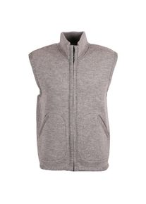 Albmerino Walk Stehkragen Weste Wollweste Men (Gr L |grau)