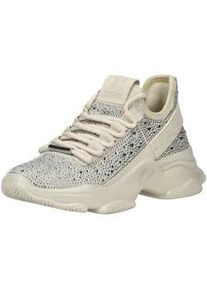 Sneaker Steve Madden "Steve Madden Sneaker Lederimitat/Textil", Damen, Gr. 39, silber, Lederimitat, Textil, Schuhe Sneaker
