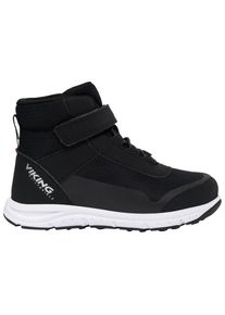Viking Knapper Reflex Mid WP 1V Freizeitstiefel Kinder (Gr 34 |schwarz |wasserdicht)
