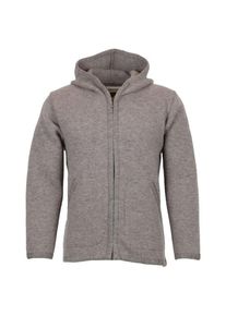 Woll- & Merinojacke Albmerino Walk Kapuzen Jacke Herren (Gr XL |grau)
