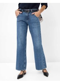 Brax Damen Palazzohose Style MAINE USED REGULAR BLUE, denim blau, Gr. 38