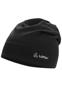 Löffler Löffler Artista Merino Beanie Mütze (Gr One Size |schwarz)