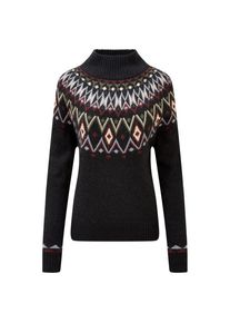 Sherpa Indu Mock Neck Pullover Damen (Gr L |schwarz)