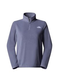 Fleecepullover The North Face Glacier Fleece 1/4 Zip Jacket Damen (Gr XXL |grau/blau)