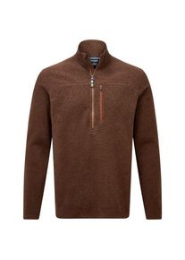 Sherpa Rolpa Eco Zip Tee Fleecepullover Men (Gr M |braun)