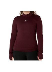 asics Road Winter Seamless L/S Top Laufshirt Damen (Gr S |rot)