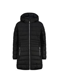 CMP Down Coat Fix Hood Taffeta Mantel Kids (Gr 110 |schwarz)