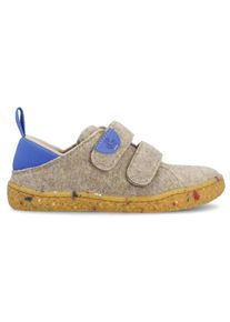 Barfußschuhe Groundies Malmö Home Kinder (Gr 25 |taupe /blau)