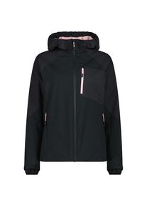Regenjacke CMP Jacket Fix Hood 35Z2826 Damen (Gr 38 |schwarz |wasserdicht)