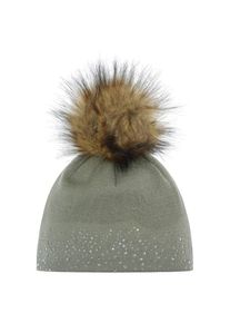 Eisbär Mütze Eisbär Nalin Lux Crystal Damen (Gr One Size |oliv)