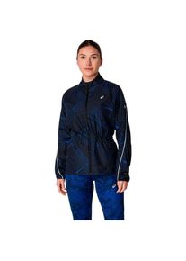 asics Road Lite-Show Packable Jacket Laufjacke Damen (Gr S |blau)