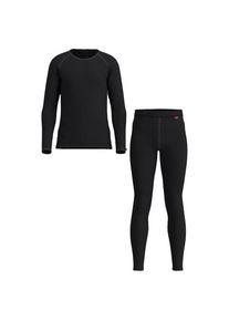 Löffler Löffler Set Long Transtex Warm Kunstfaserunterwäsche Kinder (Gr 140 |schwarz)