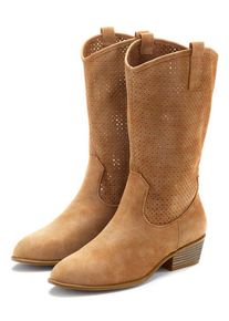 Lascana Westernstiefel camelfarben Gr. 36 für Damen