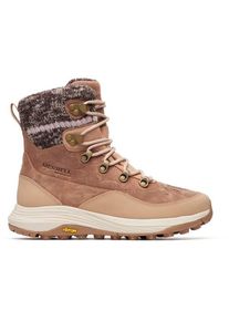 Merrell Siren 4 Thermo Mid Zip Waterproof Winterschuhe Damen Trekking (Gr 42,5 |braun/beige |wasserdicht)