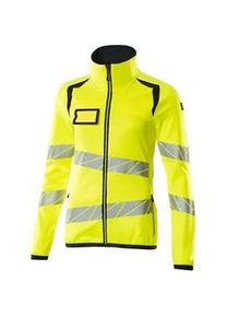 Mascot Accelerate Safe Damen Fleecepullover mit Reisverschluss 19153-315 | hi-vis Gelb/Schwarzblau | 2XL - hi-vis Gelb/Schwarzblau