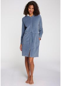 Vivance Dreams Bademantel blau Gr. 32/34 für Damen. Nachhaltig.