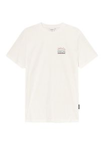 T-Shirt DEDICATED T-Shirt Stockholm Line Mountains Logo Herren (Gr M |weiß)