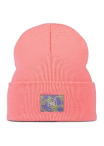 Mütze Buff Knitted Beanie Bery Kinder (Gr One Size |rot)