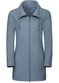 sheego Gro&szlig;e Gr&ouml;&szlig;en Fleecejacke mit 2-Wege-Rei&szlig;verschluss, hellblau, Gr&ouml;&szlig;e 44 - Damen