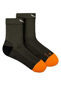 Salewa MTN TRN All Mountain QRT Sock Wandersocken Men (Gr 39-41 |schwarz/oliv)