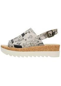 Sandalette DOGO "Gigi Sandale Toy Houses Damen Sandalen", Damen, Gr. 39, Normalschaft, beige (natur), Lederimitat, Schuhe Sandalette, Handgefertigt