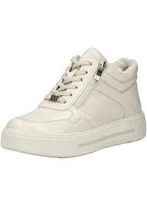 Schn&uuml;rstiefelette Caprice "Caprice Stiefelette Leder", Damen, Gr. 38, wei&szlig;, Leder, Schuhe Schn&uuml;rstiefelette