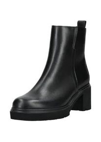 Stiefelette Gabor "Gabor Stiefelette Glattleder", Damen, Gr. 38,5, schwarz, Glattleder, Schuhe Stiefelette