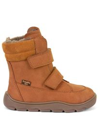 Winterschuhe froddo Zeru Tex Winter Barefoot Kinder (Gr 25 |braun/orange |wasserdicht)
