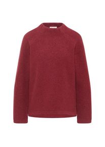 Tranquillo Kurzer Pullover aus Reiner Walkwolle Wollpullover Damen (Gr L |rot)