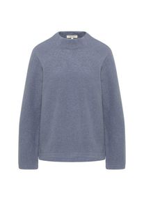 Woll- & Merinopullover Tranquillo Kurzer Pullover aus Reiner Walkwolle Damen (Gr XS |grau)