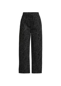 LANDS' END Gemusterte 7/8-Jeans mit weitem Bein High Waist, Damen,  Schwarz, by Lands' End