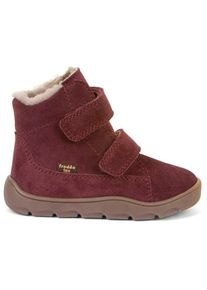 Winterschuhe froddo Zeru Tex Furry Barefoot Kinder (Gr 32 |rot |wasserdicht)