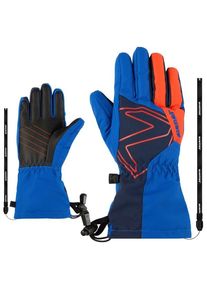 Ziener Laval AS AW Handschuhe Kids (Gr 7 |blau |wasserdicht)