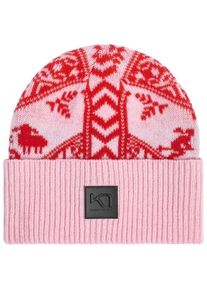 KARI TRAA Saga Knit Beanie M&uuml;tze Damen (Gr One Size |rosa)